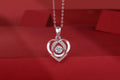 1Heart To Have Your Luxurious Fashion Diamond Pendant Necklace Set With Mosan Diamond Silver Ornaments Prohibit Tk Sales